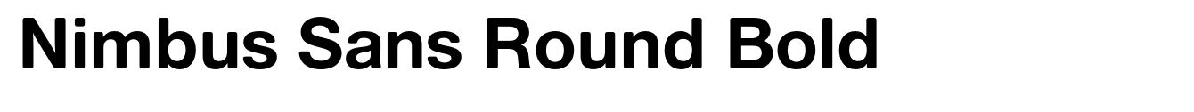 Nimbus Sans Round Bold